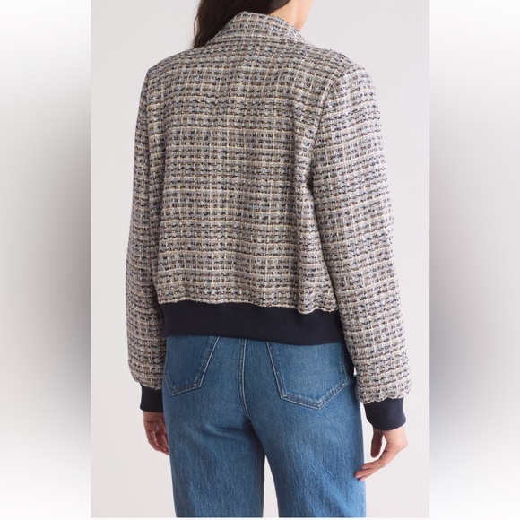 • LAUNDRY BY SHELLI SEAGAL BOUCLÉ BOMBER JACKET • - Picture 5 of 8